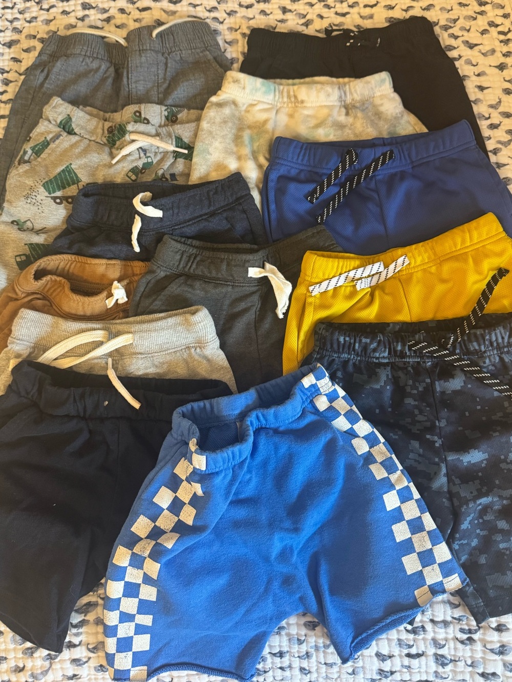 Lot of Toddler Boy Summer Shorts, Assorted Brands, 3T
